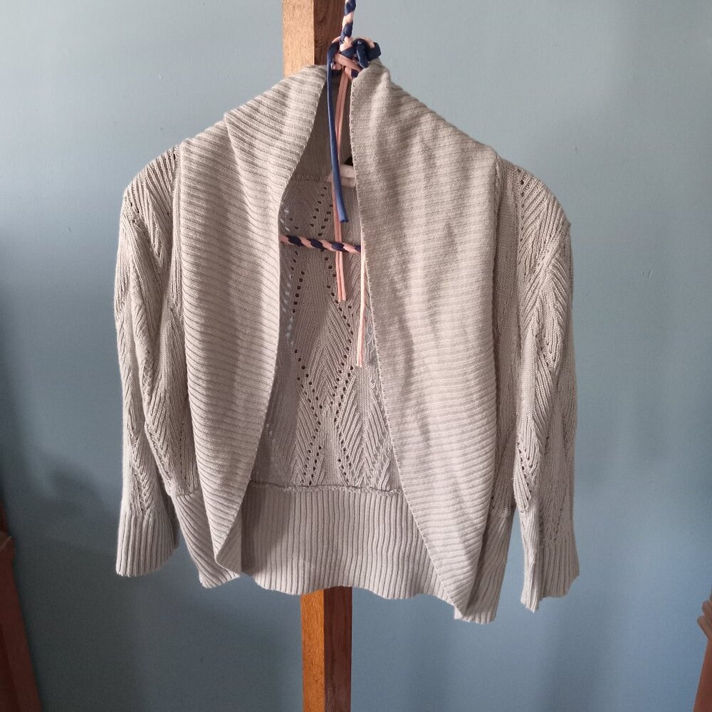 Ladies lightweight Jason Maxwell cardigan light grey size XL no issues